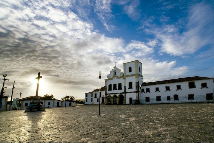 Praça de São Francisco, na cidade de São Cristóvão, Sergipe, um dos 16 Patrimônios do Brasil reconhecidos pela UNESCO.