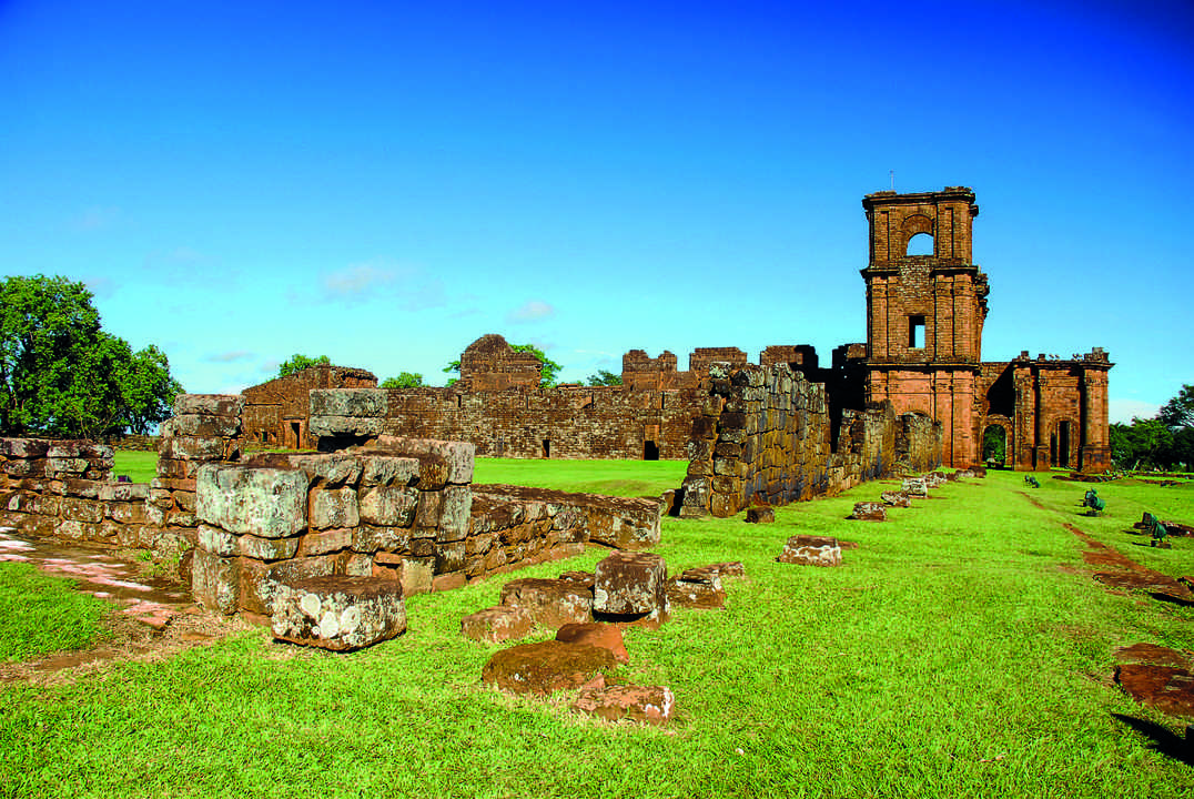 Missões Jesuíticas Guarani, um dos 16 Patrimônios do Brasil reconhecidos pela UNESCO.